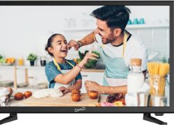 SuperSonic 1080p LED Widescreen HDTV with HDMI Input, AC/DC Compatible for RVs and Built-in DVD Player, 24-Inch