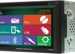 POWER ACOUSTIK PD-620HB In-Dash Double DIN DVD AM/FM Receiver with 6.5-Inch Touchscreen Monitor and Mobile Link MHL Input