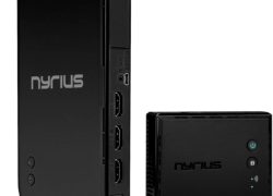 Nyrius ARIES Home+ Wireless HDMI 2x Input Transmitter & Receiver for Streaming HD 1080p 3D Video and Digital Audio from Cable box, Satellite, Bluray, DVD, PS4, PS3, Xbox One/360, Laptops, PC (NAVS502)