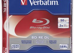 Verbatim 50 GB 2x Blu-ray Double Layer ReWritable Disc BD-RE DL, 1-Disc Jewel Case 97536