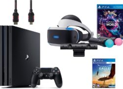 PlayStation VR Launch Bundle 3 Items:VR Launch Bundle,PlayStation 4 Pro 1TB,VR Game Disc Eagle Flight VR