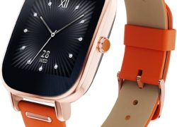 ASUS ZenWatch 2 Android Wear Smartwatch - 1.45", Rose Gold case with Orange Leather band